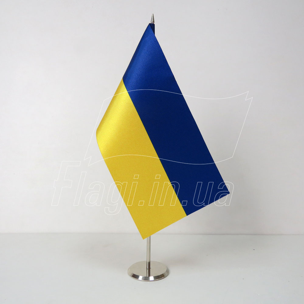 Флажок Украины на металической подставке